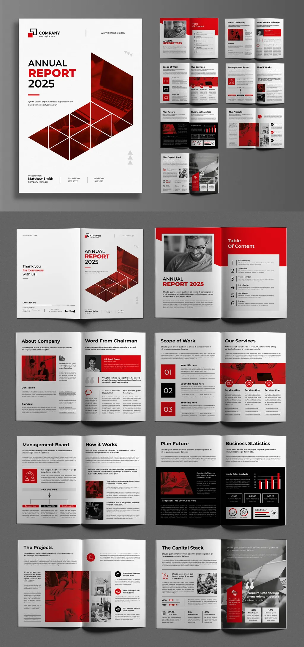 Adobestock - Annual Report Template 725230423