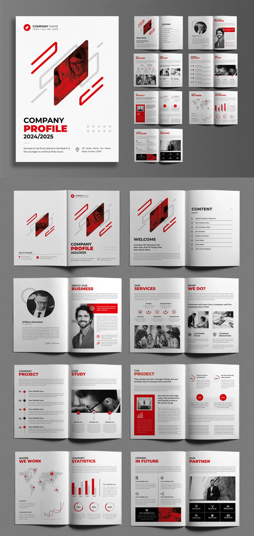 Adobestock - Company Profile Template 714968111