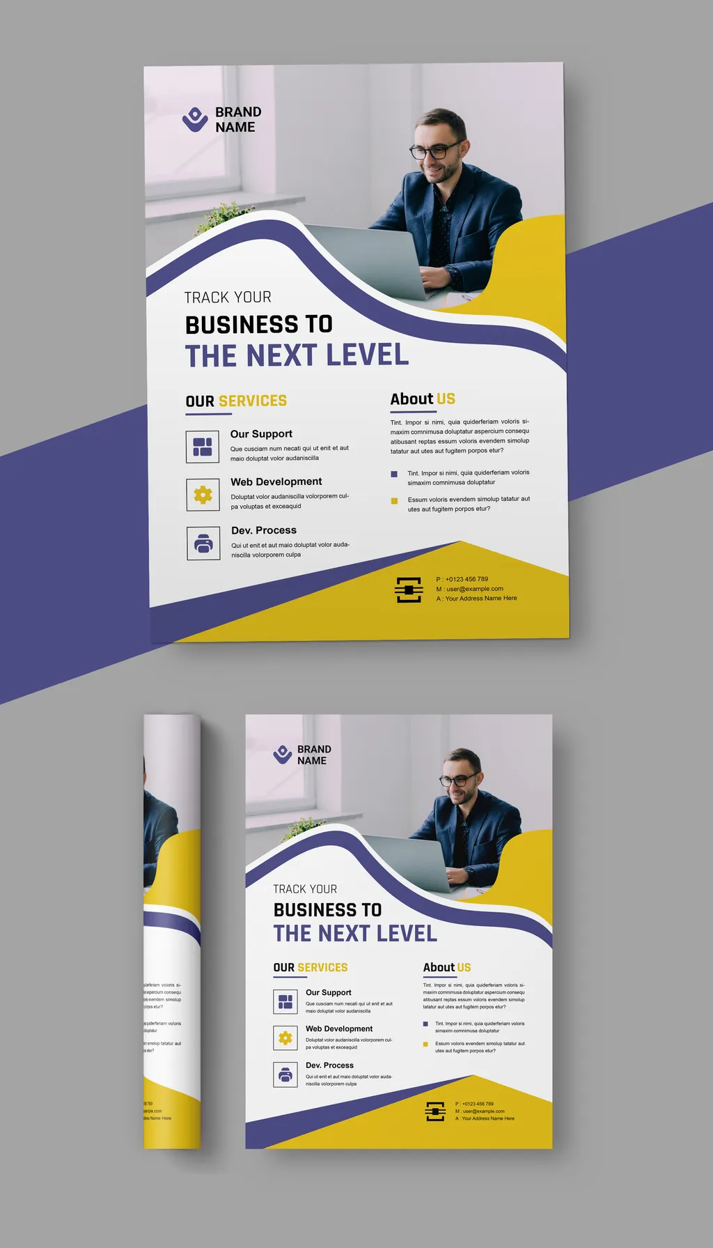 Adobestock - Flyer Template Design 725312327