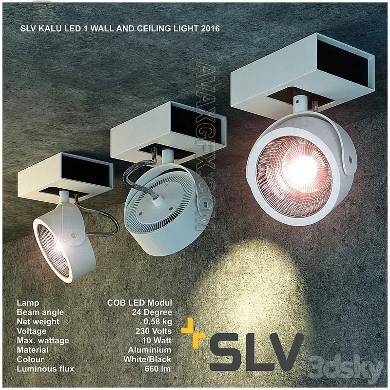 Lamp SLV KALU LED 1 - 3D Model MAX