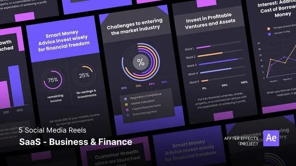 Social Media Reels - SaaS - Business & Finance After Effects Template 51915865 Videohive