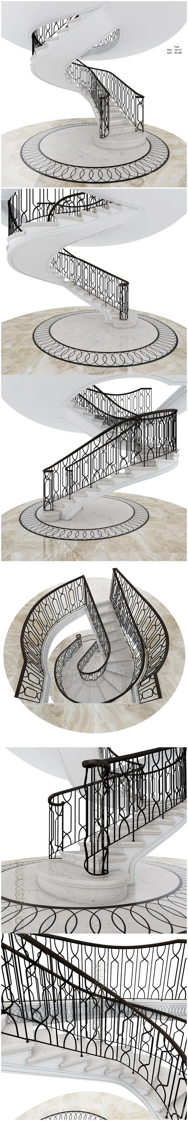 Screw Stairs - 3D Model