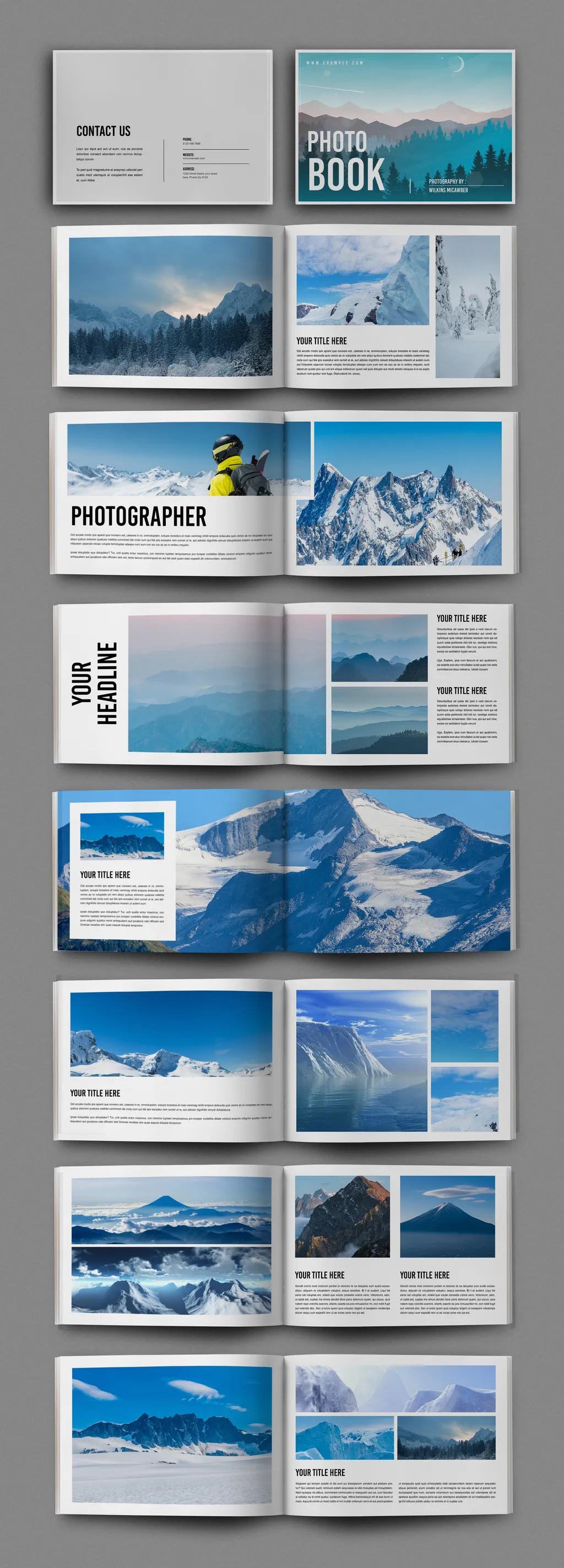 Adobestock - Photo Book Template 722994447