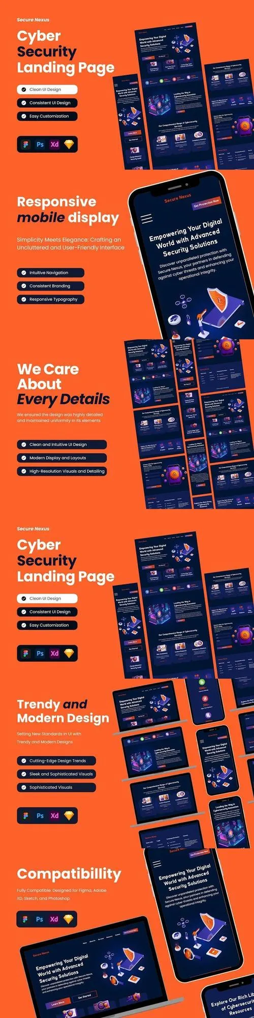 Secure Nexus - Cyber Security Landing Page