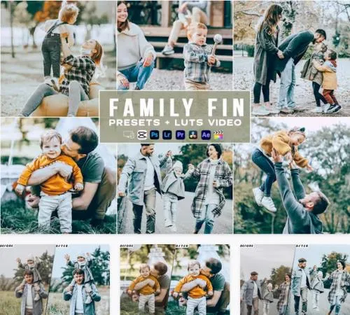 Family Fin Presets - luts Videos Premiere Pro - WFTGDQ7