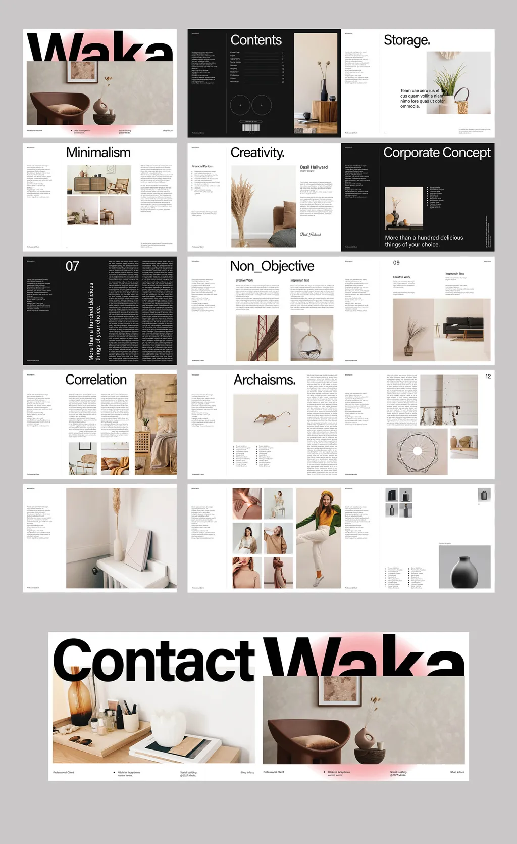 Adobestock - Waka Brochure Template 718629340