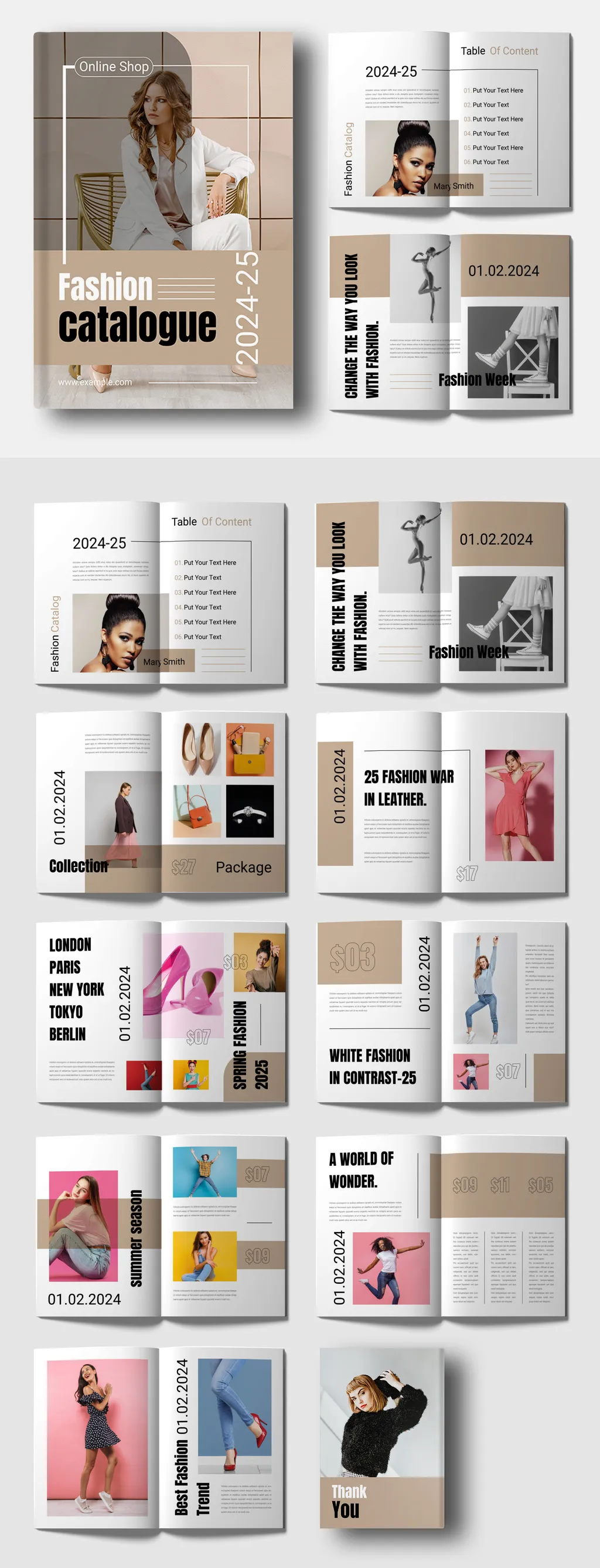 Adobestock - Fashion Catalog Magazine Layout 714967691