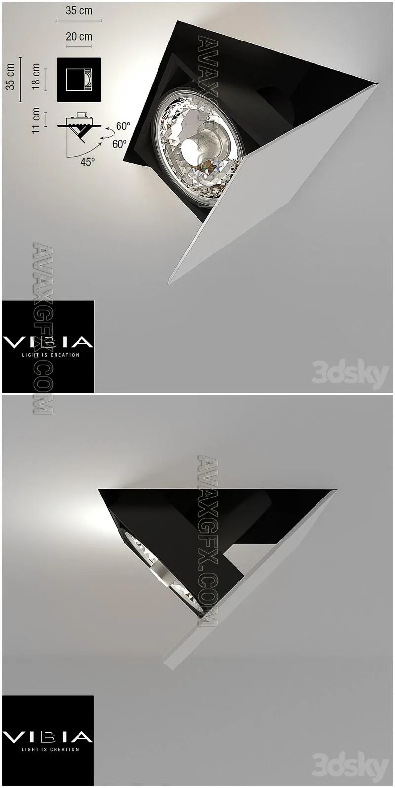 Vibia Flap - 3D Model MAX