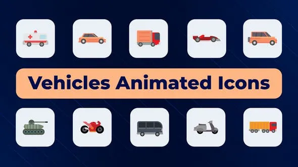 Vehicles Animated Icons 51872926 Videohive