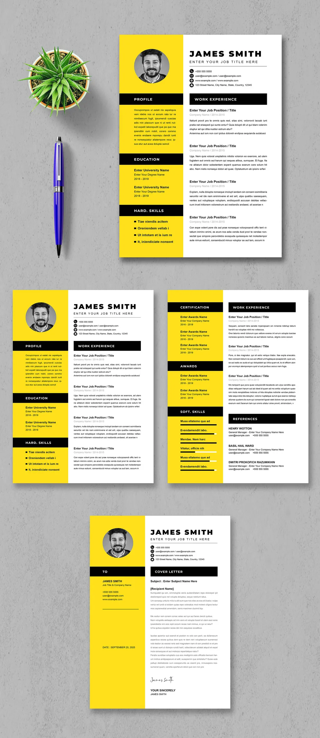 Adobestock - Resume Template Design 738487535