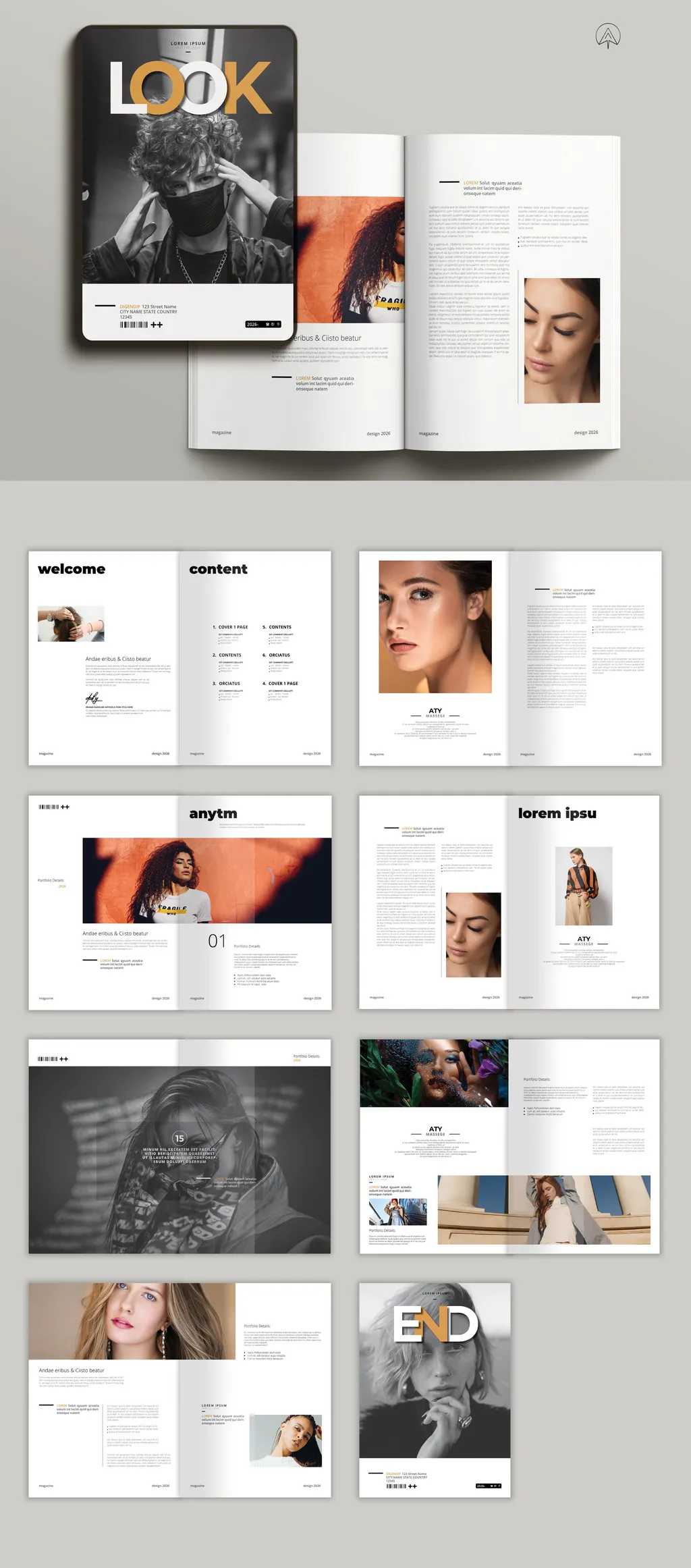 Adobestock - Look Magazine Template 714766472