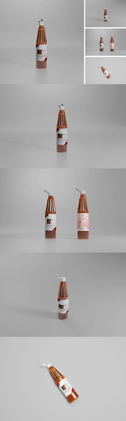 Sauce Bottle Mockups