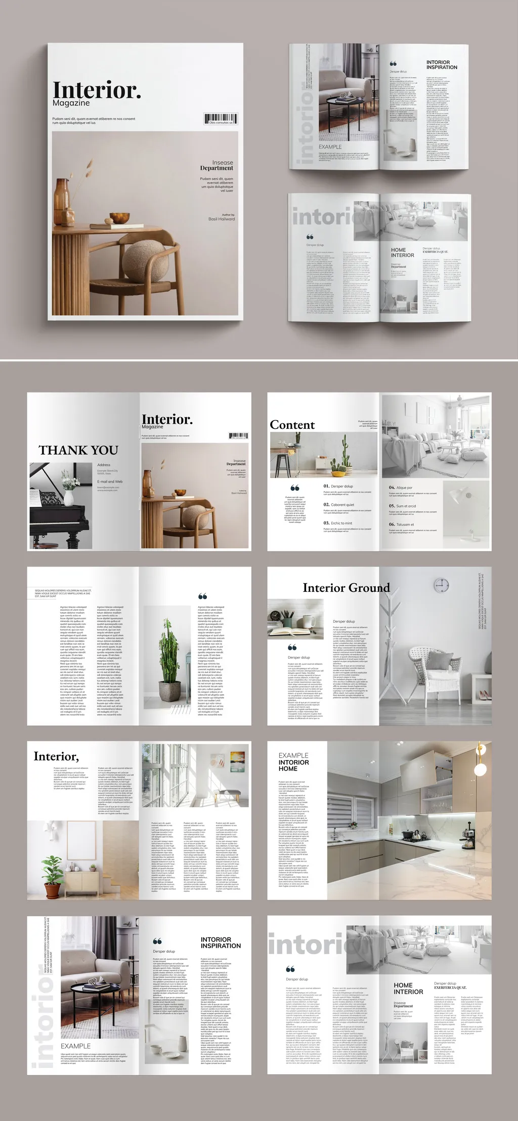 Adobestock - Interior Magazine Layout 723778689