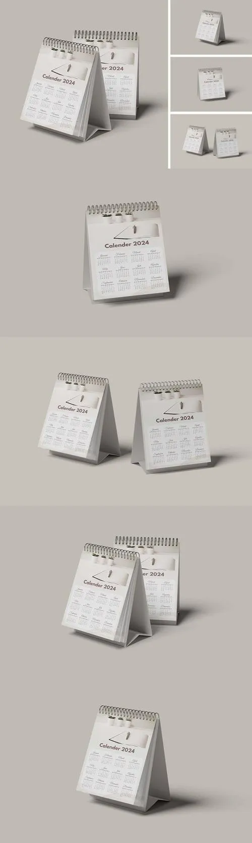 Desk Calendar Mockup