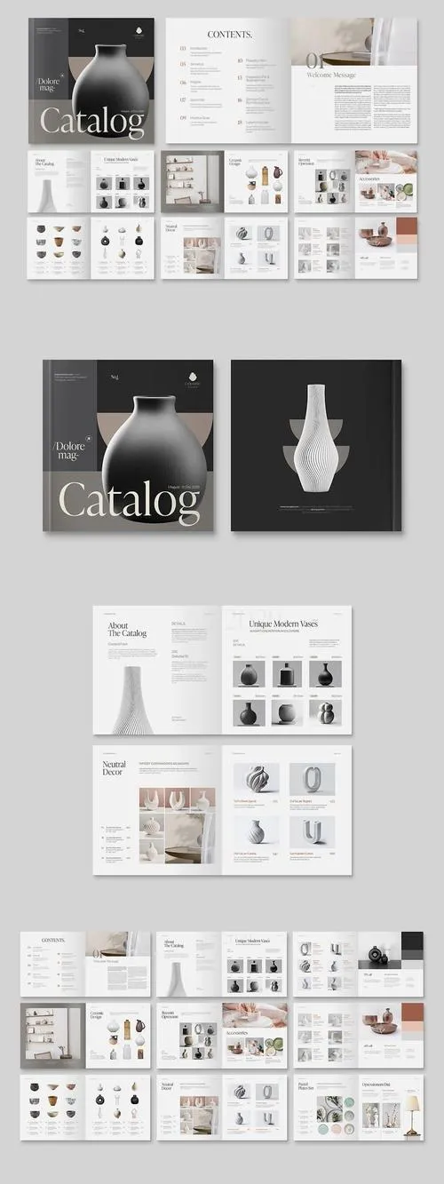 Square Catalog Brochure Template