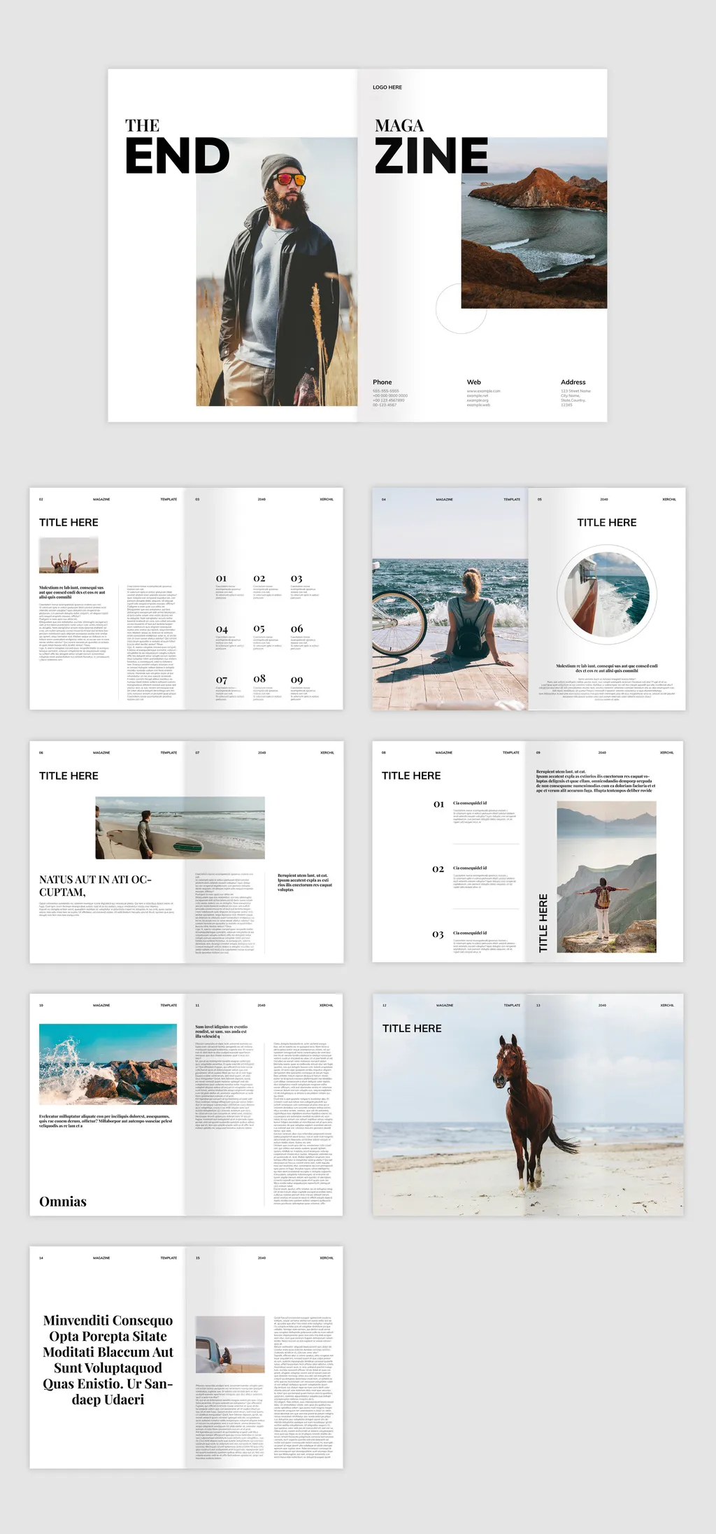 Adobestock - Clean Magazine Layout 715610436