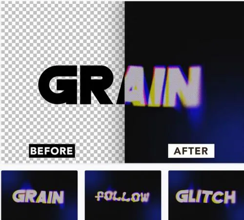 Grain Cyber Text Effect - RCY3ZCD