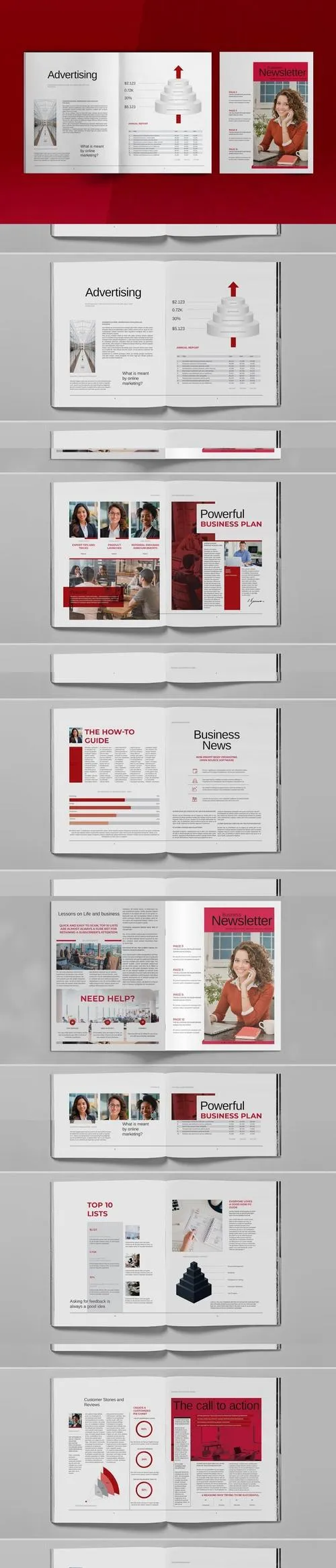 Newsletter Brochure Layout Template