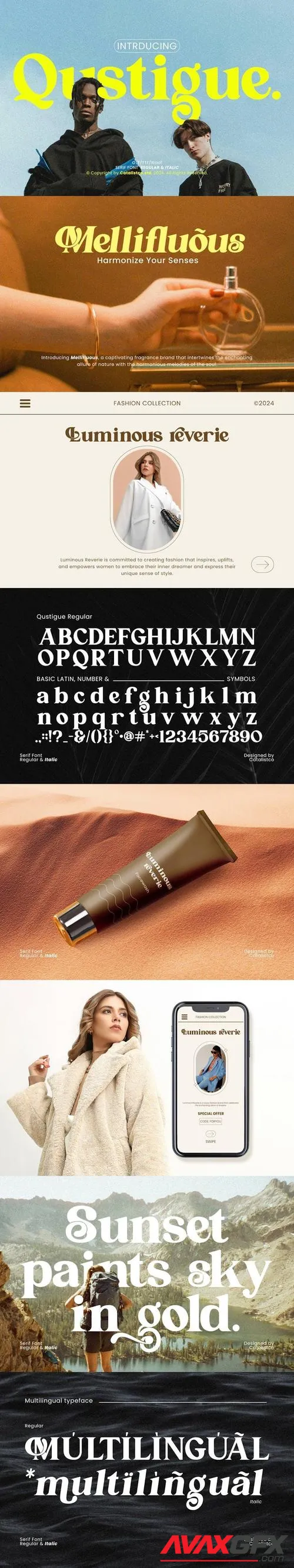 Qustigue Serif Font
