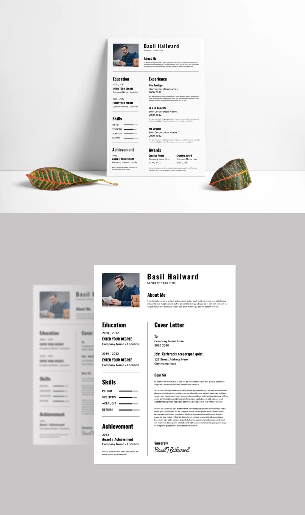 Adobestock - Creative Resume Template 714746351