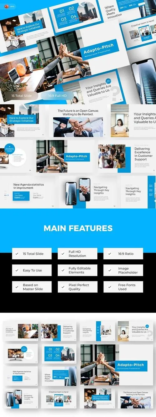 Adapto Pitch - Multipurpose PowerPoint Template