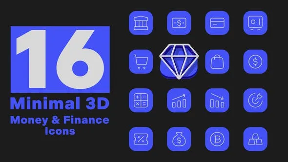 Minimal 3D - Money & Finance Icons 51770071 Videohive