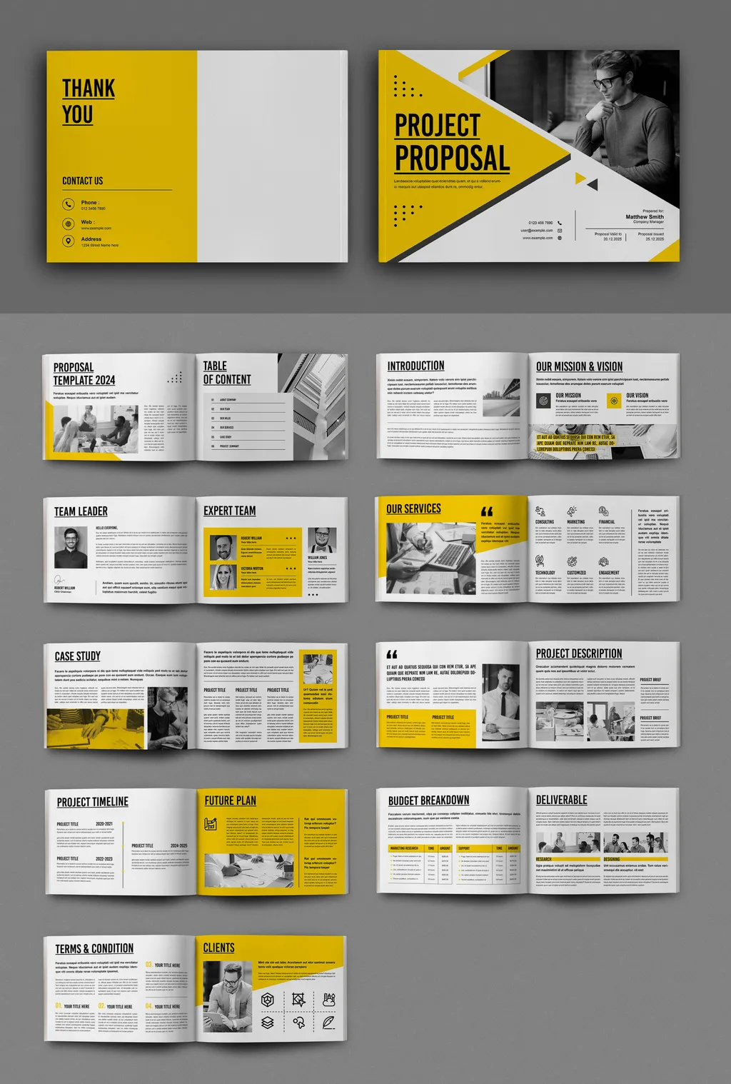 Adobestock - Project Proposal Layout 728990383