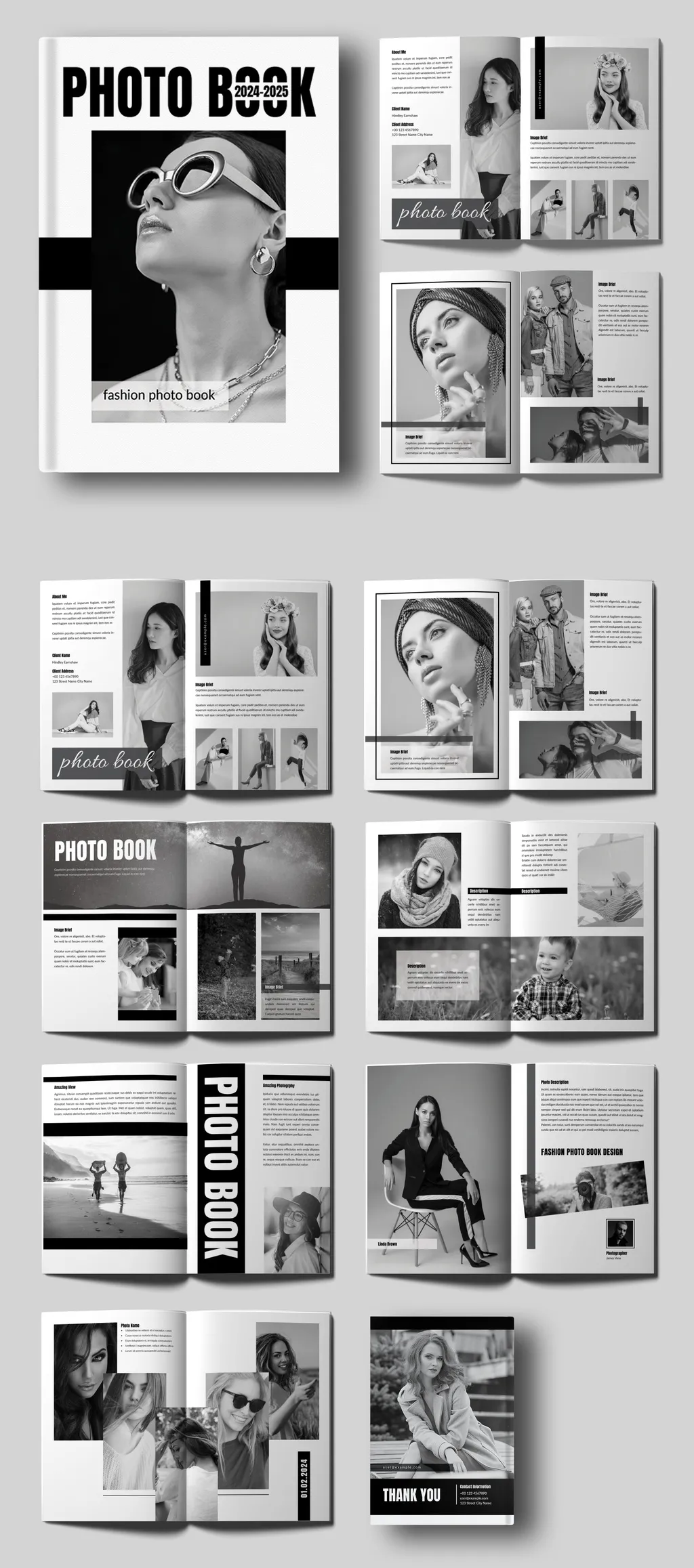 Adobestock - Fashion Photobook Layout 729014034