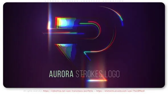 Aurora Strokes Logotype Animation 51848905 Videohive
