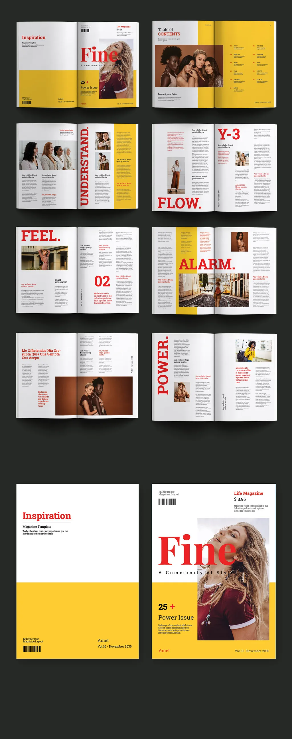 Adobestock - Modern Magazine Template 715308296