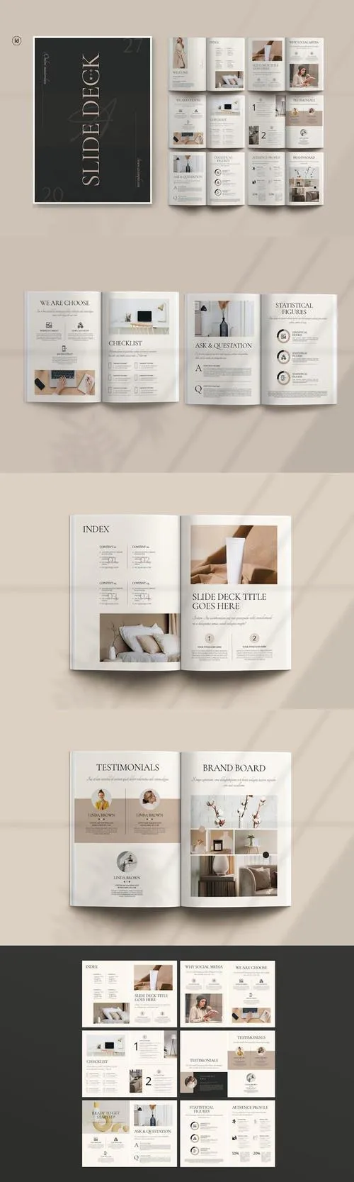 Slide Deck Brochure Template