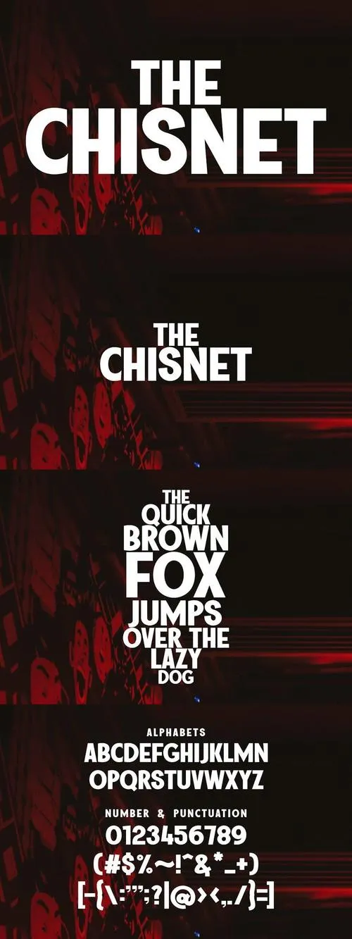 The Chisnet Font