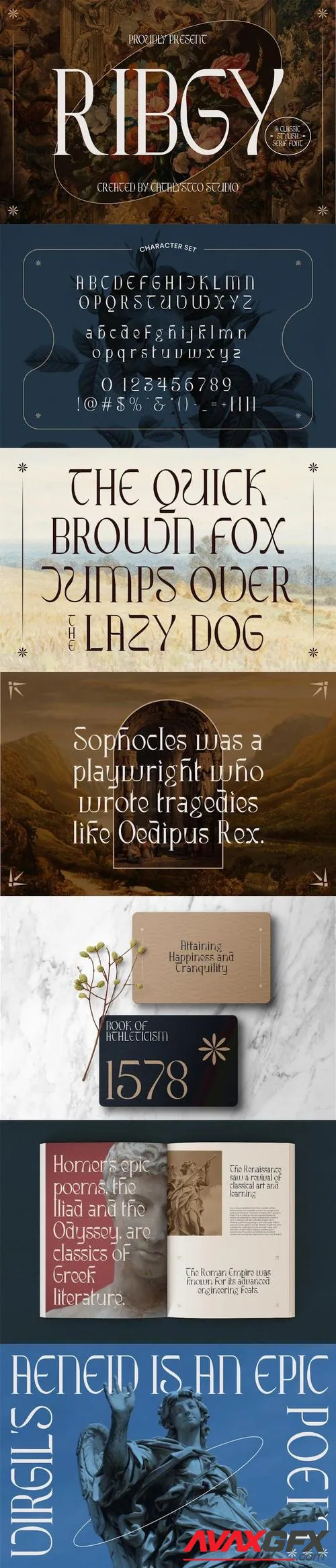 Ribgy Stylish Serif Font