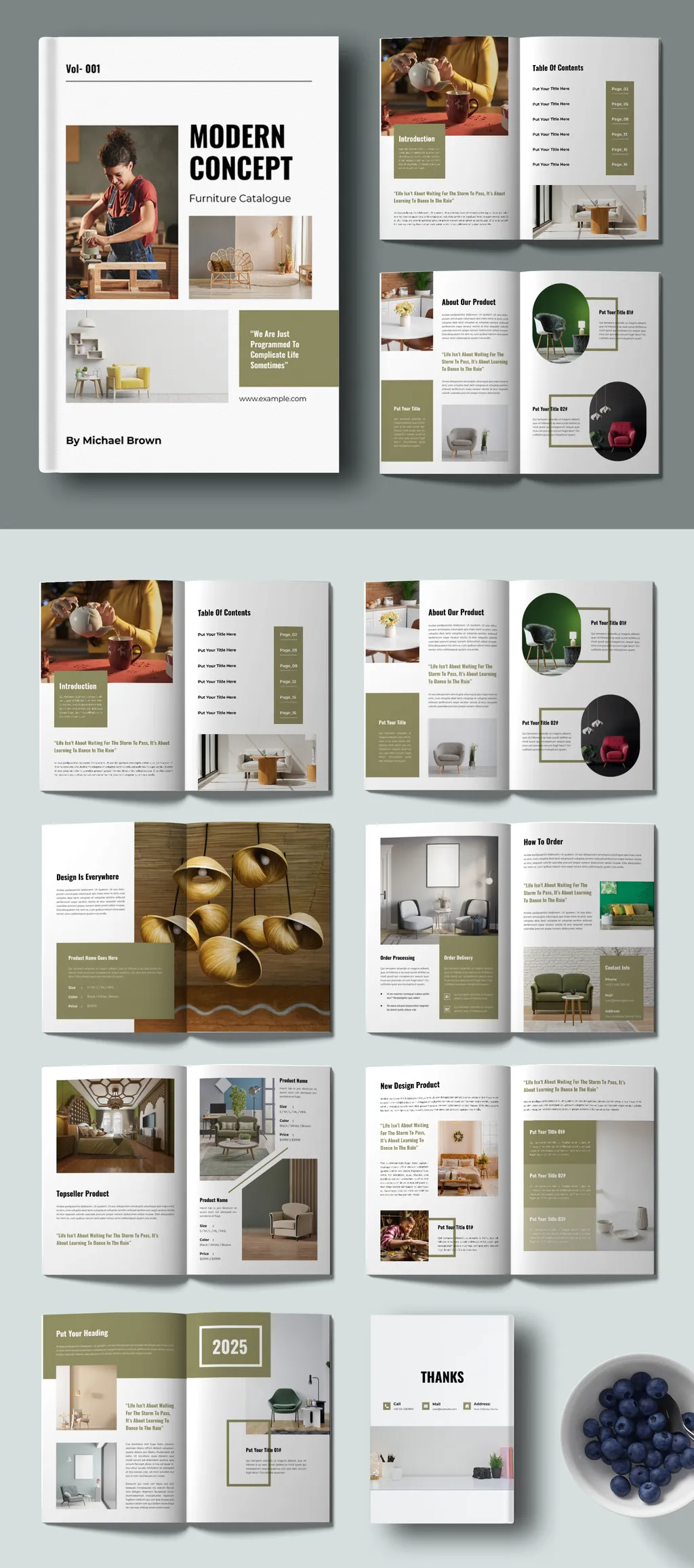 Adobestock - Furniture Catalogue Template Layout 739429680