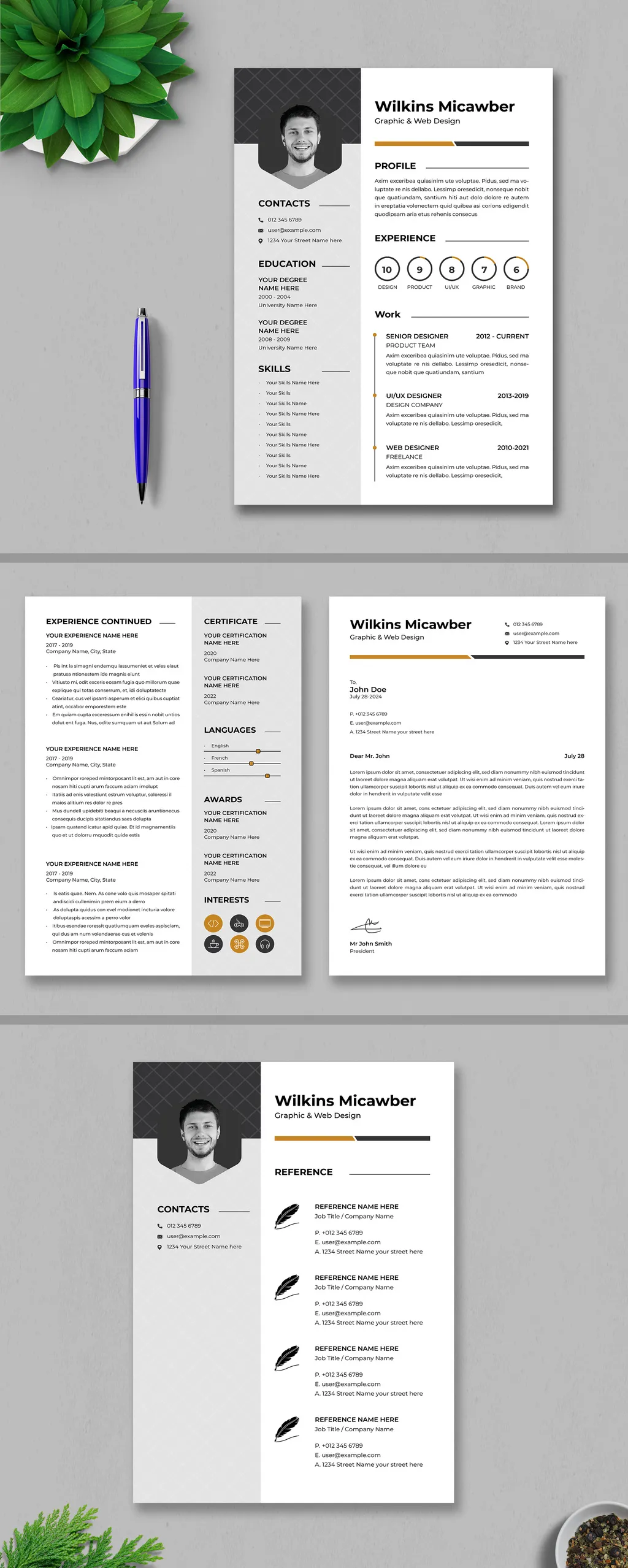 Adobestock - Resume Template 738487297