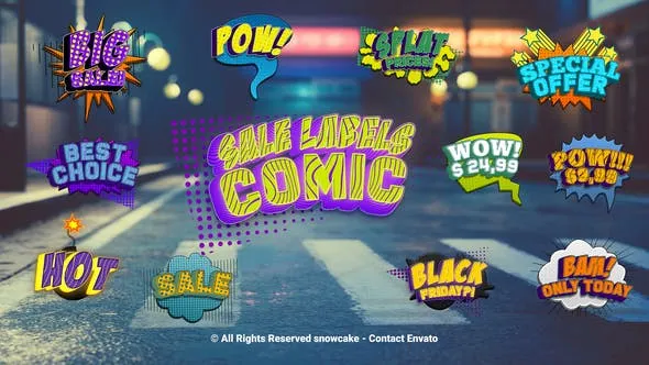 Sale Labels Comic 51756176 Videohive