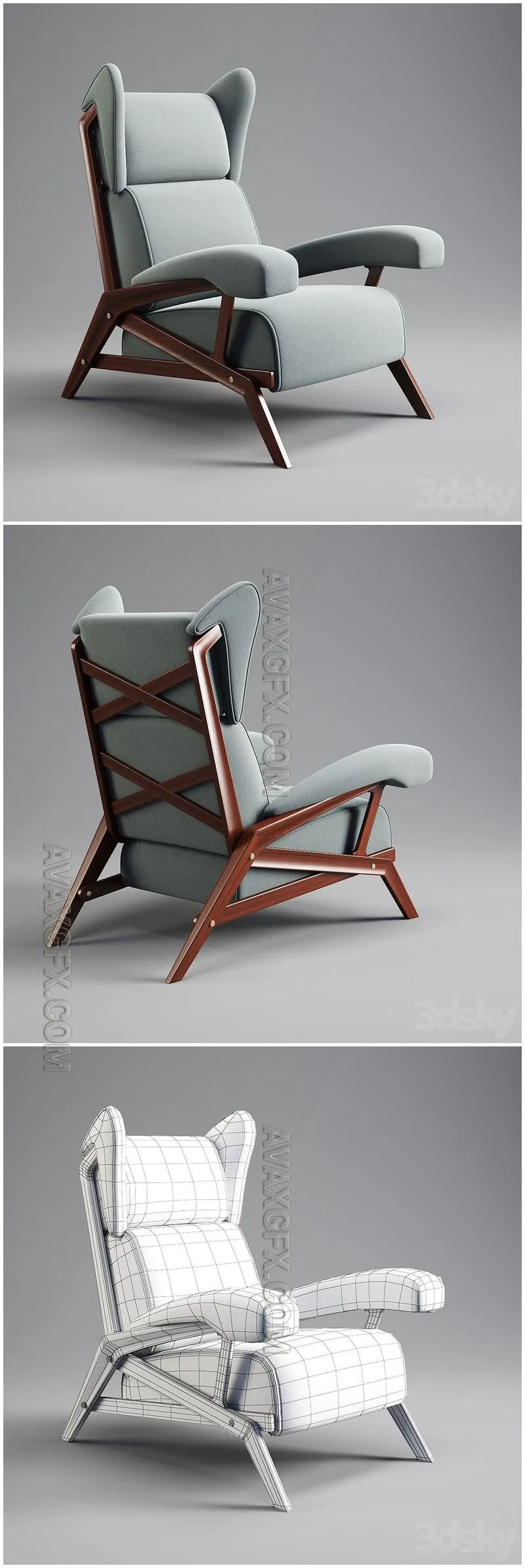Axel Vervoordt Chair - 3D Model MAX