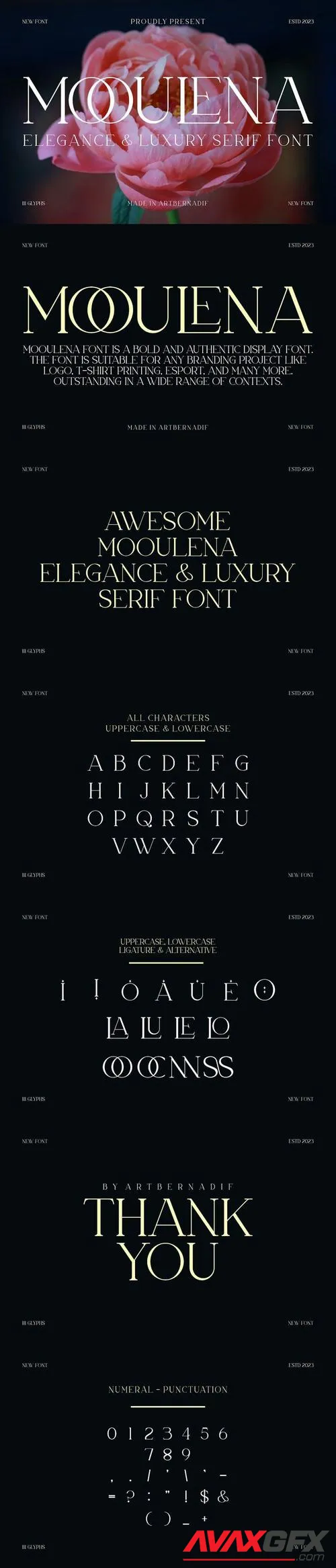 Mooulena - Elegance & Luxury Serif Font