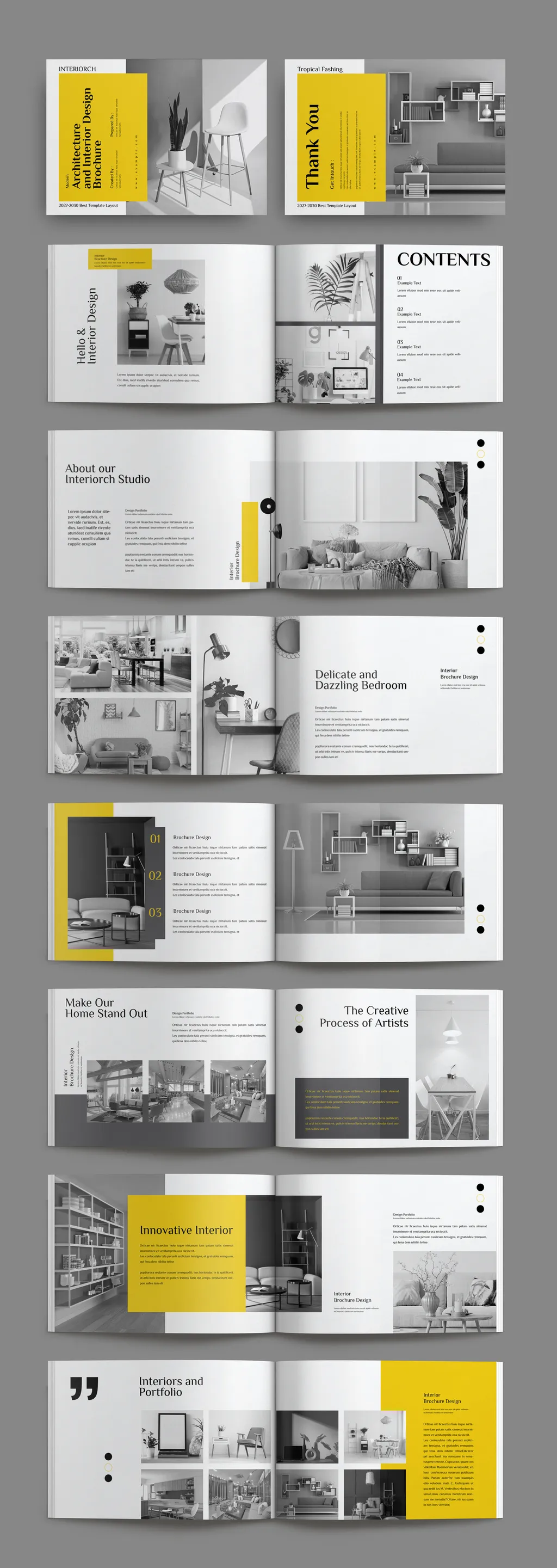 Adobestock - Interior Brochure Layout 715627731