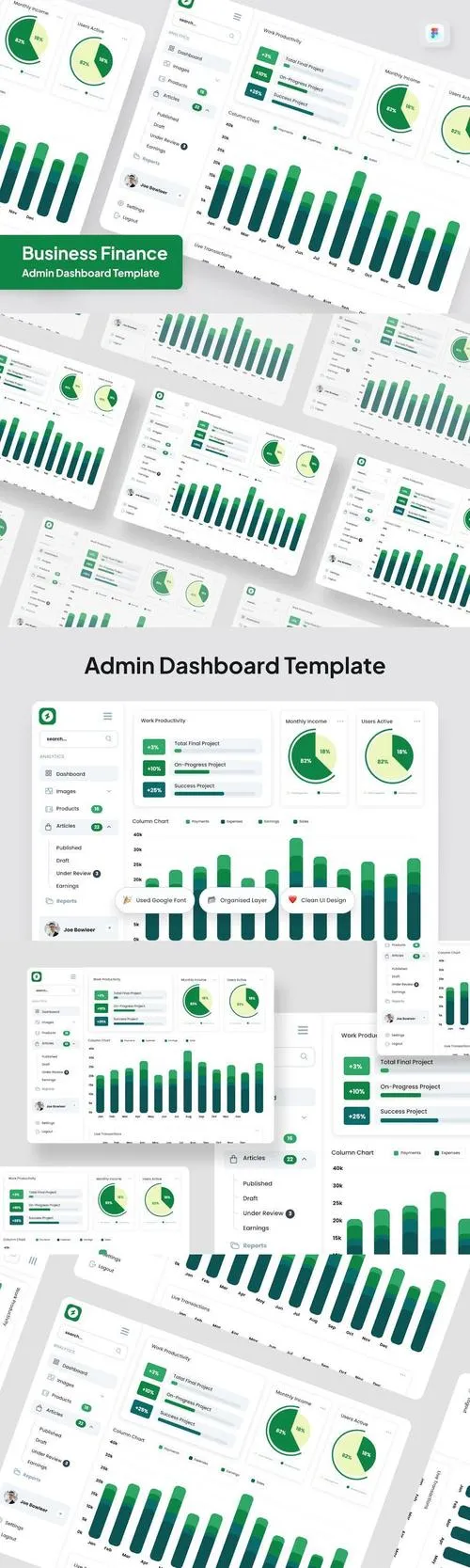 Gatine - Finance Admin Dashboard