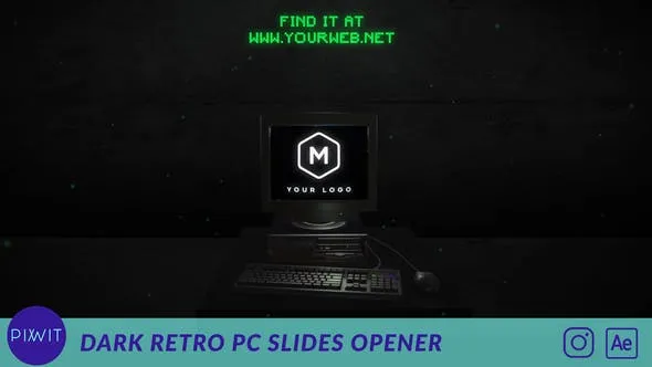 Dark Retro PC Slides Opener 51797849 Videohive