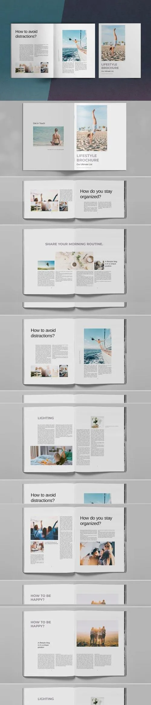 Lifestyle Brochure Layout Template