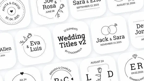 Wedding Titles v2 51806312 Videohive