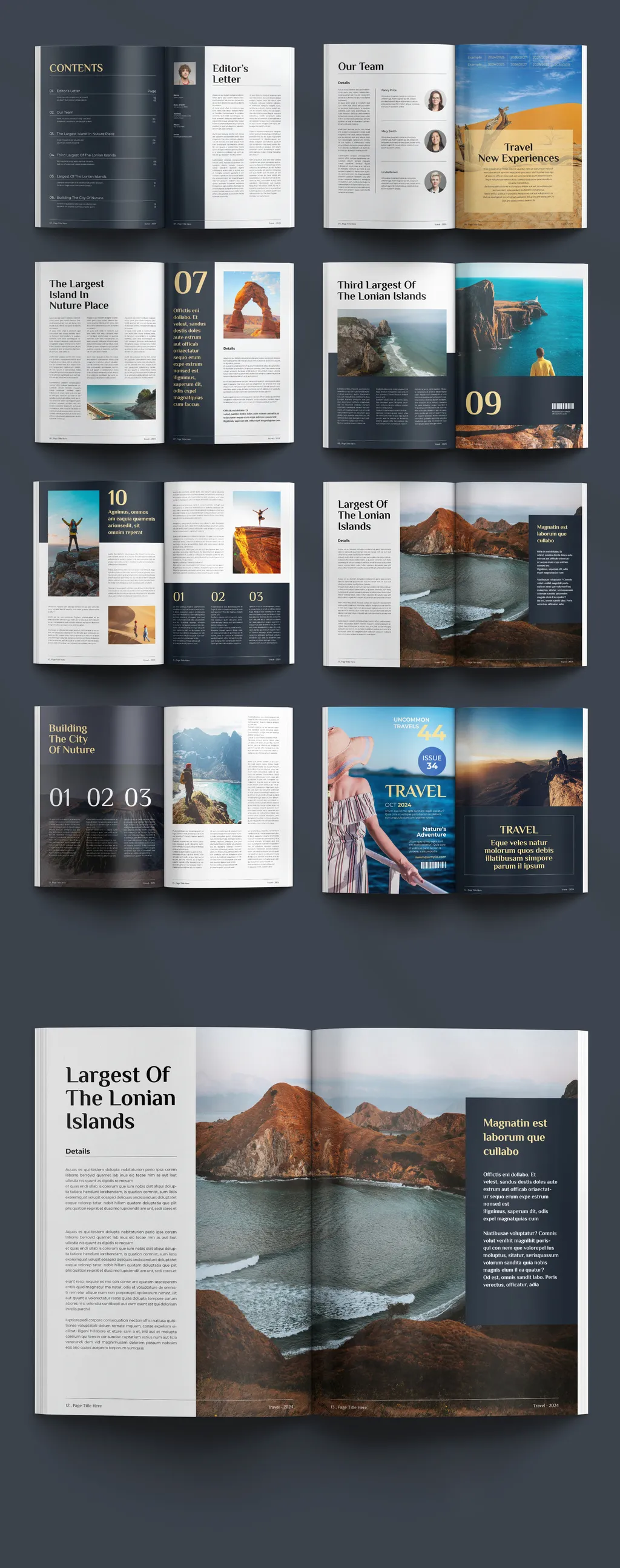 Adobestock - Travel Magazine Layout 716564906