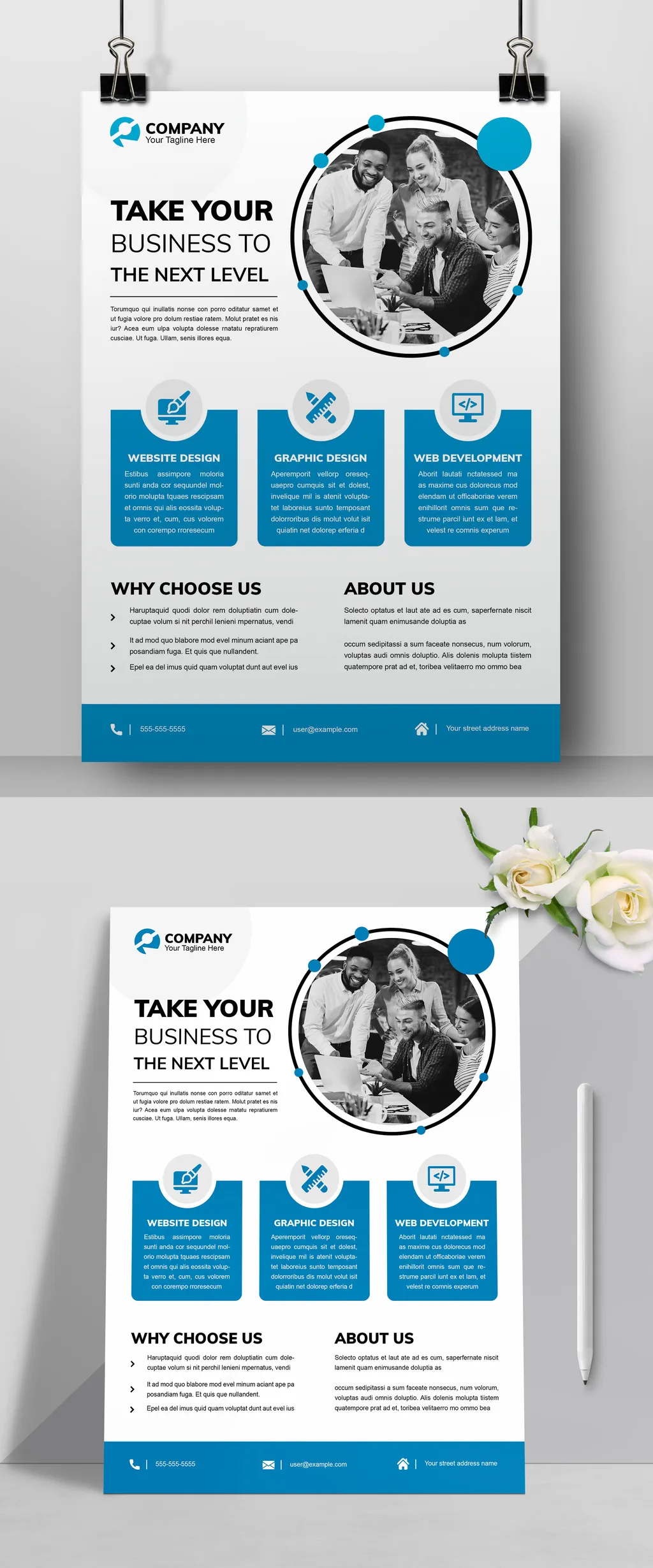 Adobestock - Business Flyer Template 718545582