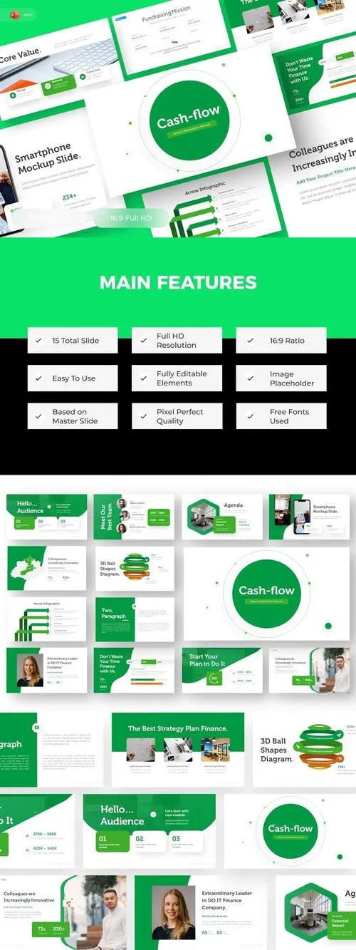 Cashflow - Finance PowerPoint Template