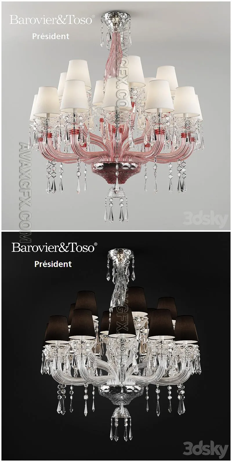 Barovier&Toso President 5695 18A - 3D Model MAX