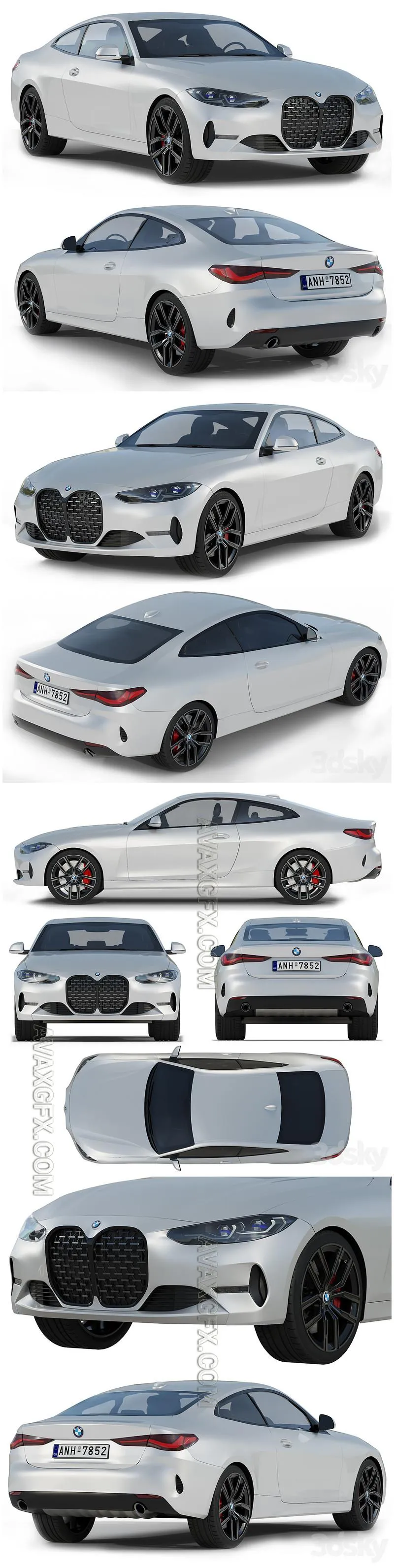 BMW 4 Series G22 2020 - 3D Model