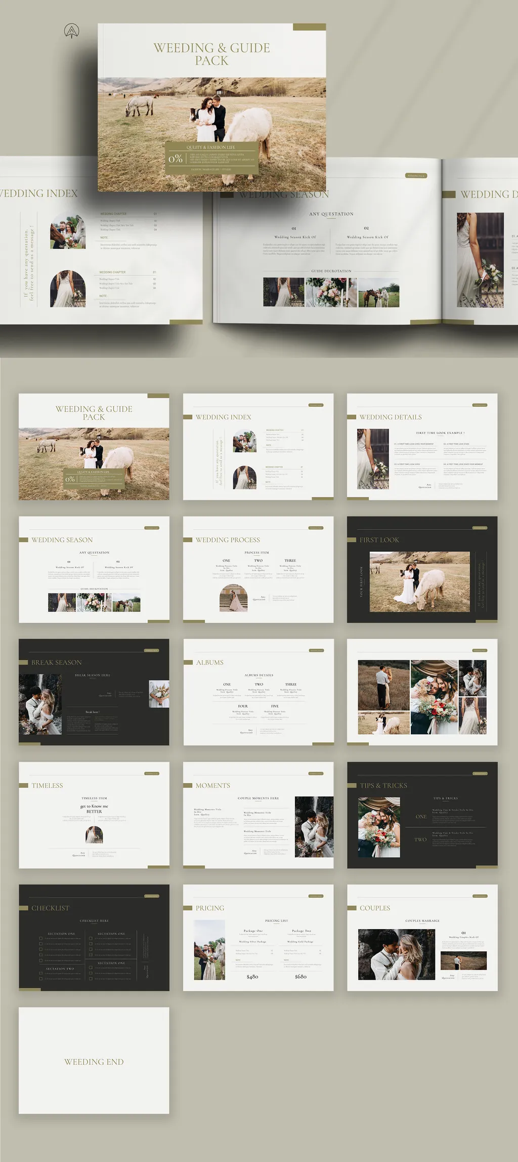 Adobestock - Wedding & Guide Pack Landscape Template 715611761