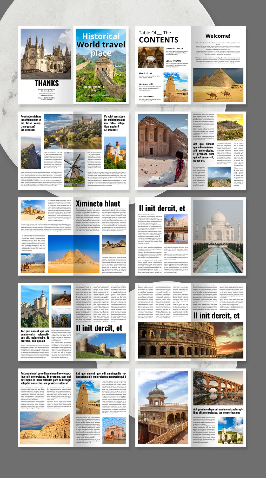 Adobestock - Historical Magazine Layout 714747643